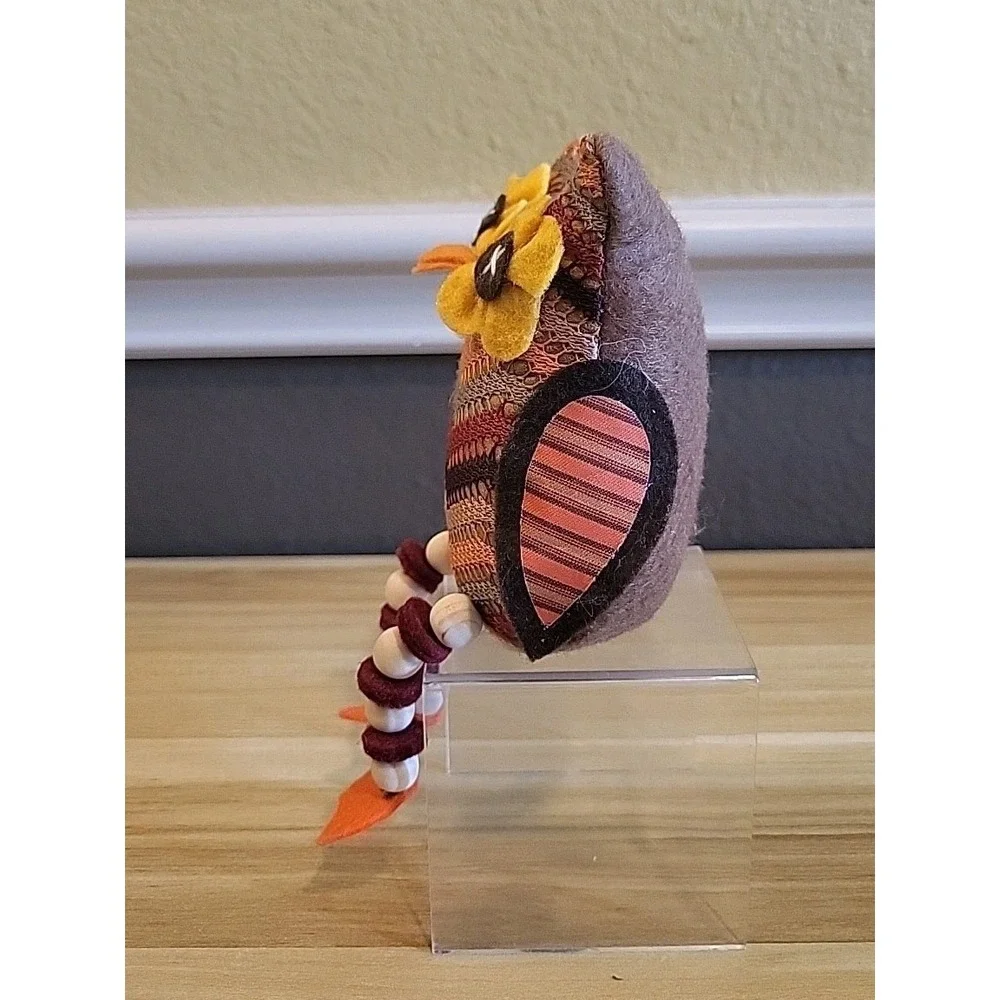 Fall Thanksgiving Plush Owl Shelf Sitters Set Of 2
